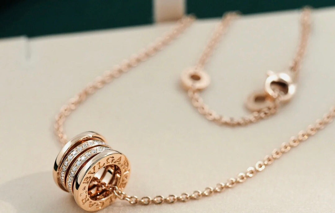 [Opulent Aurora]ZERO 1 PINK GOLD DIAMOND NECKLACE