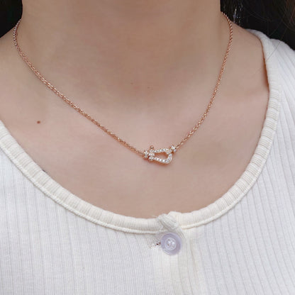 [Opulent Aurora]FORCE 10 PINK GOLD DIAMOND NECKLACE