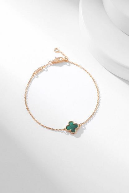 [Opulent Aurora]CLOVER BRACELET MALACHITE 1 MOTIF