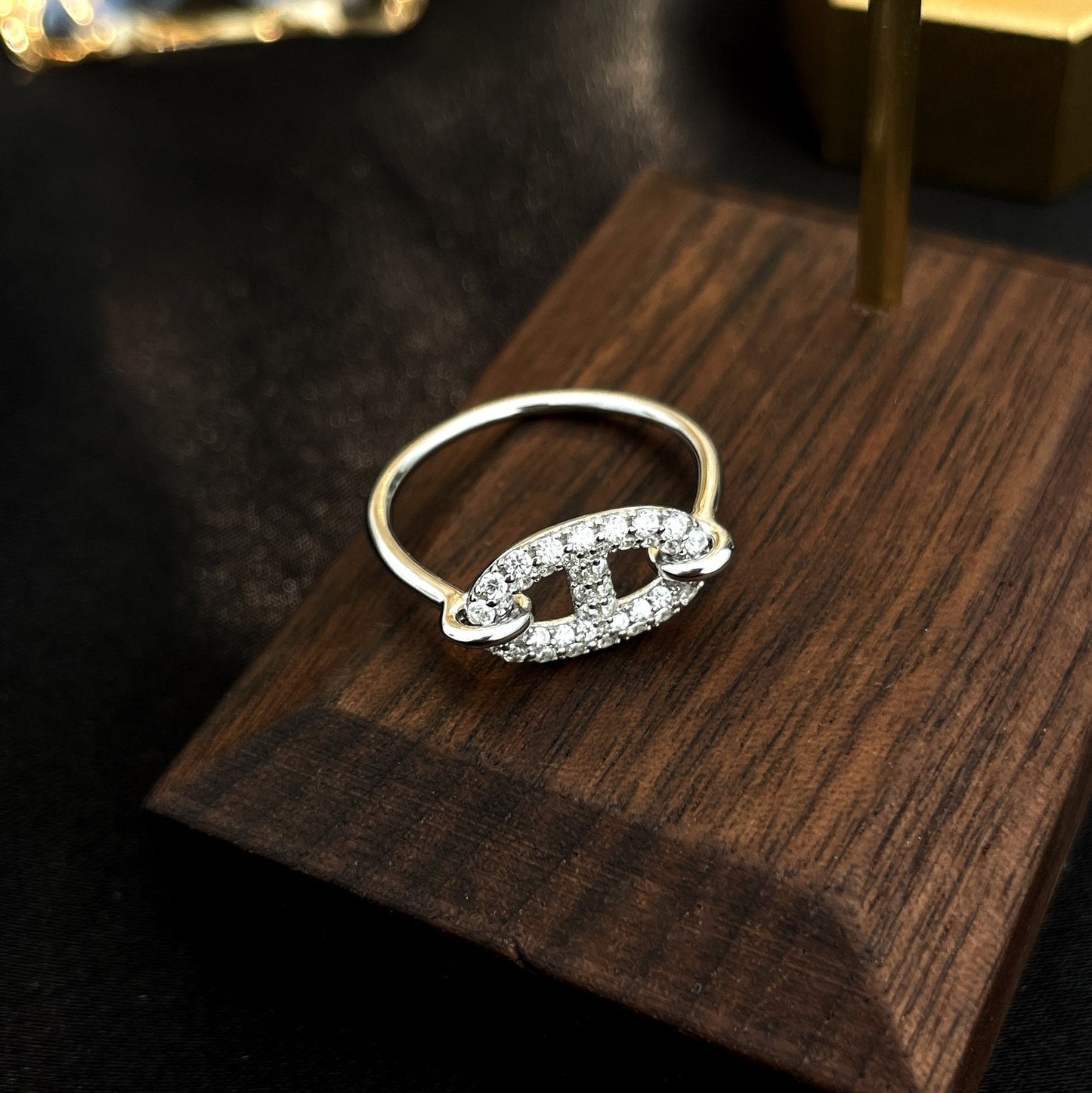 [Opulent Aurora]RONDE SMALL SILVER DIAMOND RING