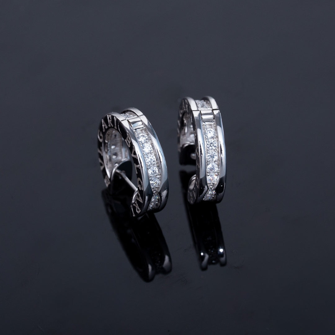 [Opulent Aurora]ZERO 1 MINI SILVER DIAMOND EARRINGS