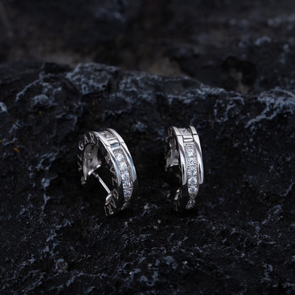 [Opulent Aurora]ZERO 1 MINI SILVER DIAMOND EARRINGS