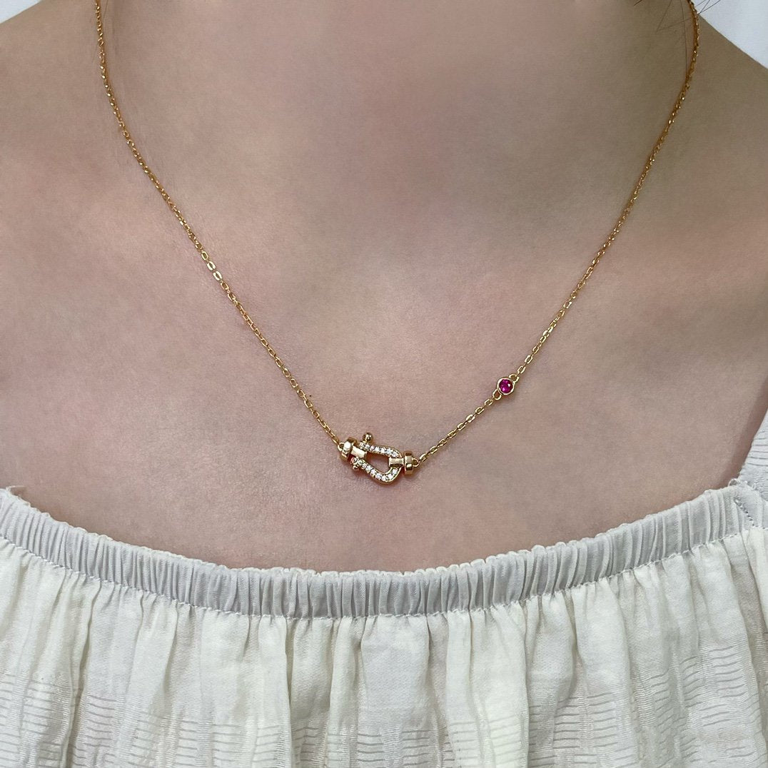 [Opulent Aurora]FORCE 10 DIAMOND PINK GOLD NECKLACE