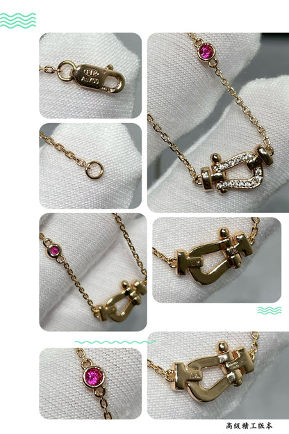 [Opulent Aurora]FORCE 10 DIAMOND PINK GOLD NECKLACE