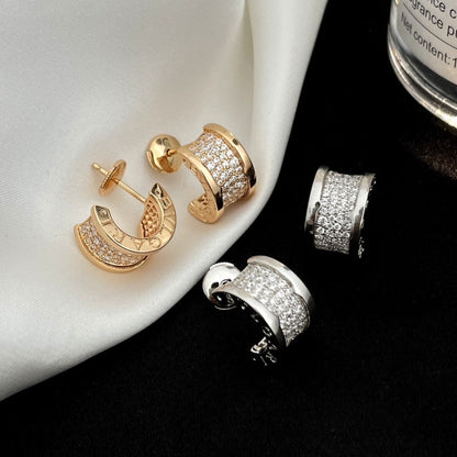 [Opulent Aurora]ZERO 1 DIAMOND PAVED EARRINGS