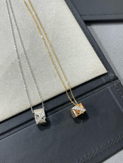 [Opulent Aurora]LIENS EVIDENCE DIAMOND NECKLACE