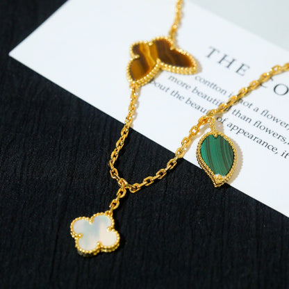 [Opulent Aurora]LUCKY SPRING 5 MOTIF GOLD BRACELET