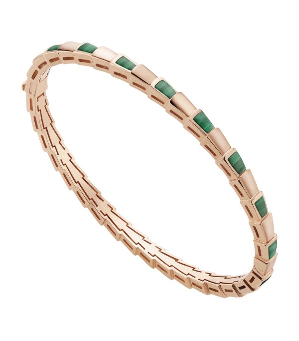 [Opulent Aurora]SERPENTI BRACELET PINK GOLD MALACHITE