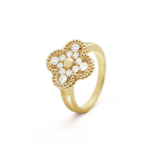 [Opulent Aurora]CLOVER DIAMOND RING