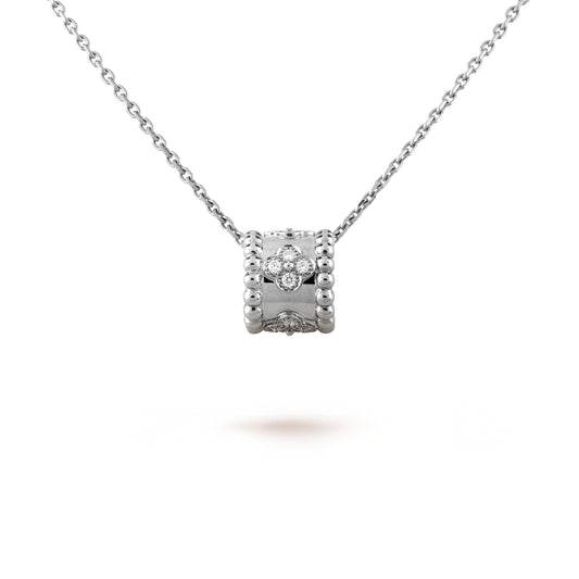 [Opulent Aurora]PERLEE PEDANT SIVLER DIAMOND NECKLACE