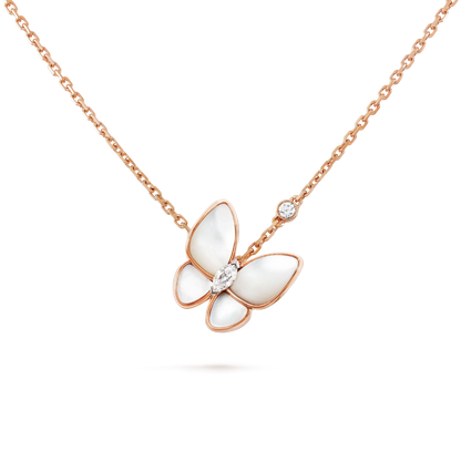 [Opulent Aurora]BUTTERFLY MOP DIAMOND NECKLACE