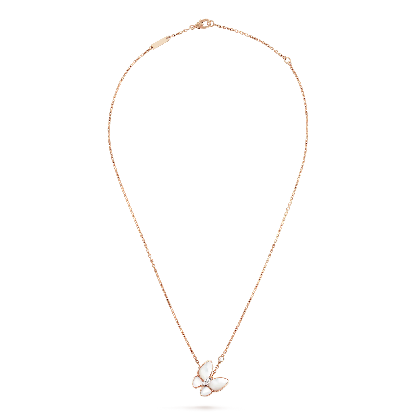 [Opulent Aurora]BUTTERFLY MOP DIAMOND NECKLACE