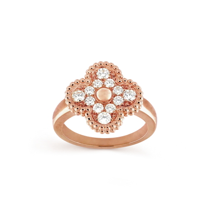 [Opulent Aurora]CLOVER DIAMOND RING