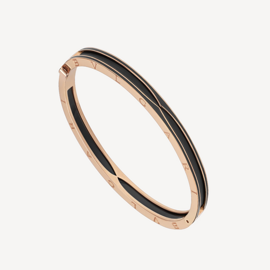 [Opulent Aurora]ZERO 1 PINK GOLD WITH MATTE BLACK CERAMIC BRACELET