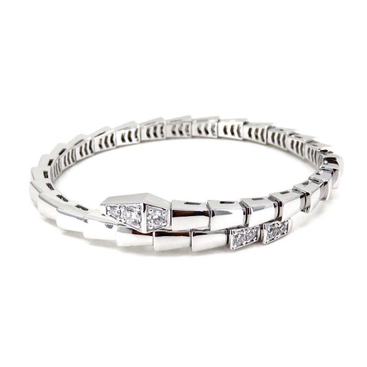 [Opulent Aurora]SERPENTI BRACELET DIAMONDS SILVER