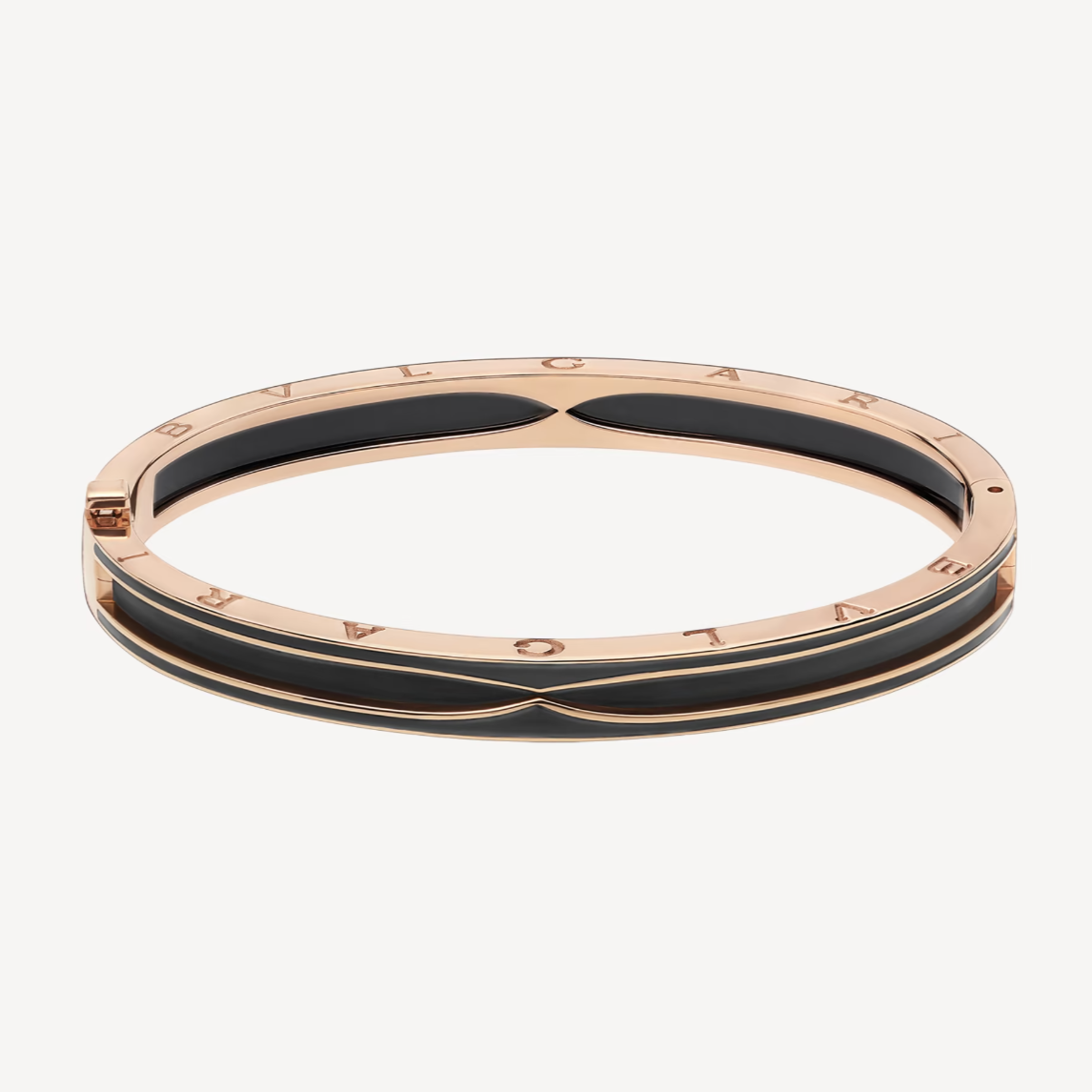 [Opulent Aurora]ZERO 1 PINK GOLD WITH MATTE BLACK CERAMIC BRACELET