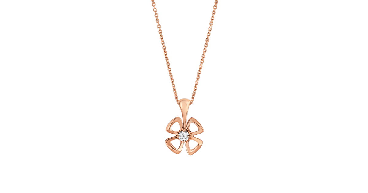 [Opulent Aurora]FIOREVER NECKLACE DIAMOND CENTER