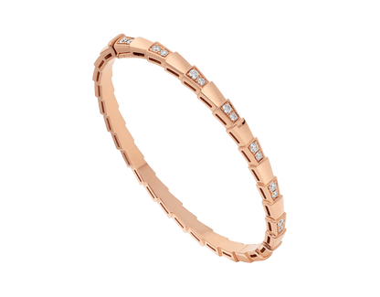 [Opulent Aurora]SERPENTI SMALL BRACELET PINK GOLD DIAMOND