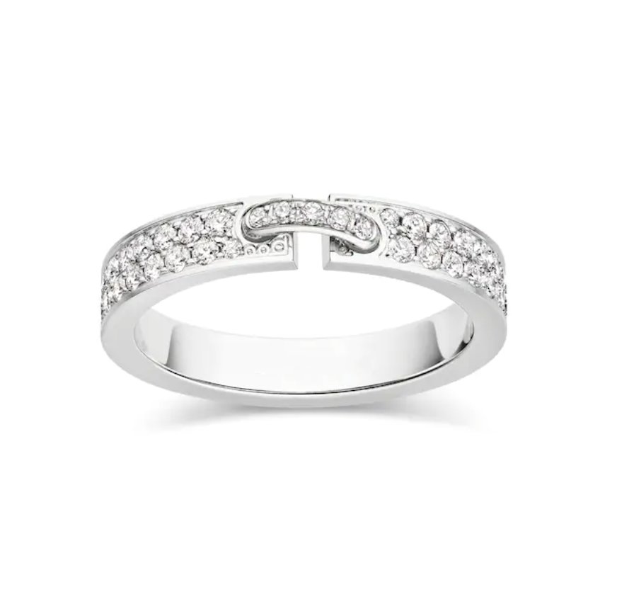 [Opulent Aurora]ALLIANCE LIENS VIDENCE PAVED DIAMOND 4MM RING