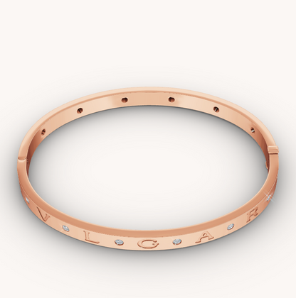 [Opulent Aurora]ZERO 1 PINK GOLD 12 DIAMONDS BRACELET