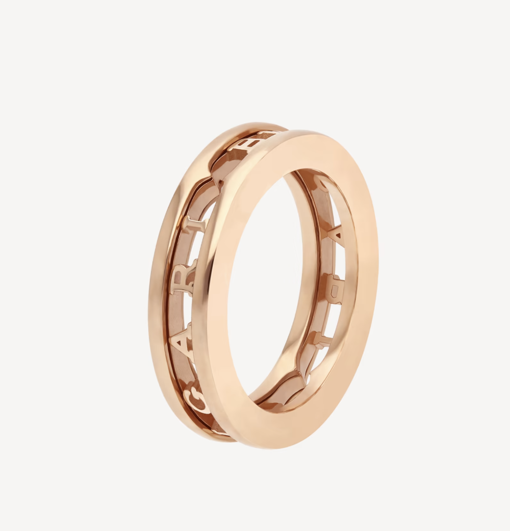 [Opulent Aurora]ZERO 1 ONE-BAND WITH OPENWORK LOGO SPIRAL RING