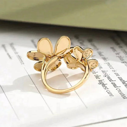 [Opulent Aurora]CLOVER COMOS GOLD DIAMOND RING