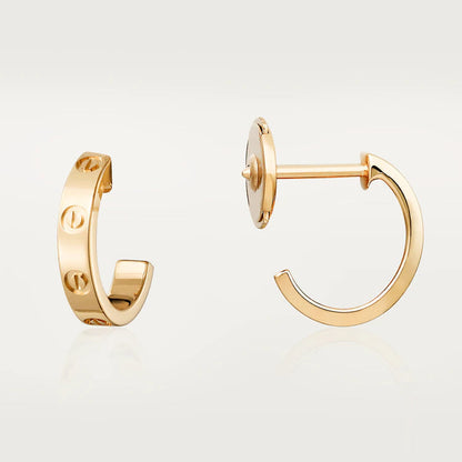 [Opulent Aurora]LOVE EARRINGS 2.65MM PINK GOLD