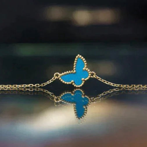 [Opulent Aurora]BUTTERFLY TURQUOISE BUTTERFLY BRACELET