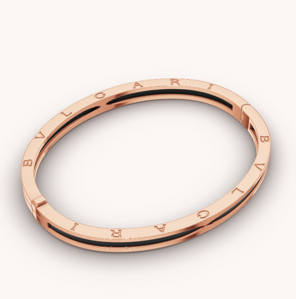 [Opulent Aurora]ZERO 1 PINK GOLD WITH BLACK CERAMIC BRACELET