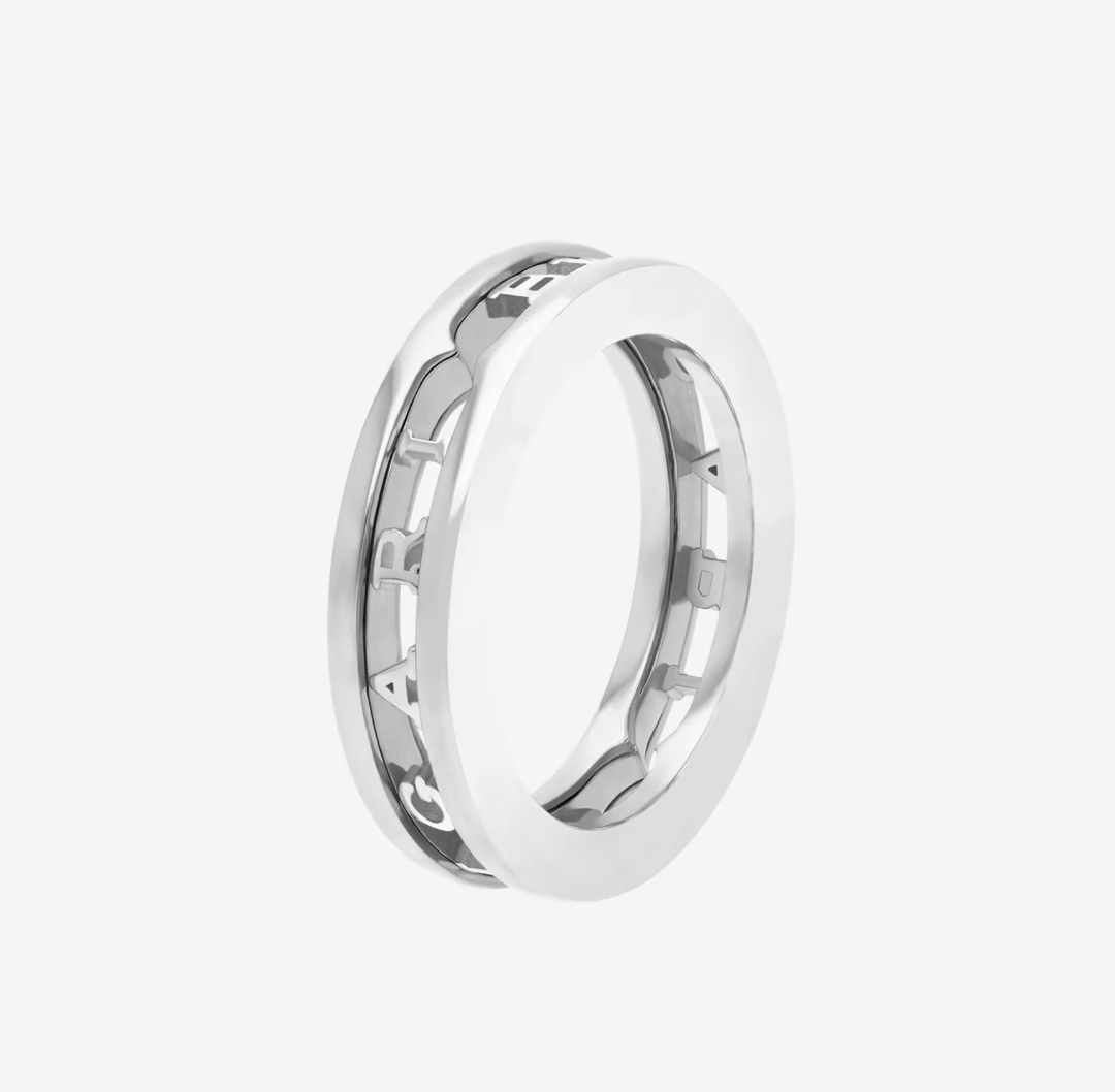 [Opulent Aurora]ZERO 1 ONE-BAND WITH OPENWORK LOGO SPIRAL RING