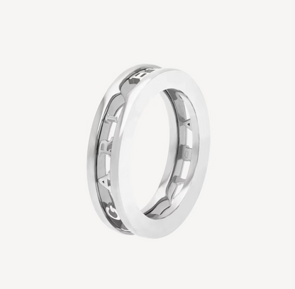 [Opulent Aurora]ZERO 1 ONE-BAND WITH OPENWORK LOGO SPIRAL RING