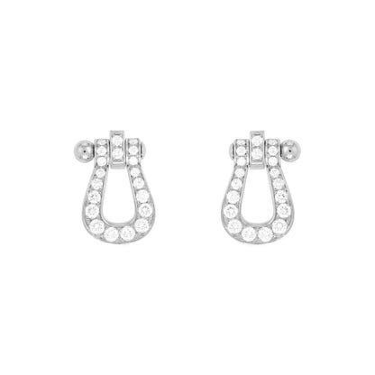 [Opulent Aurora]FORCE 10 FULL DIAMOND STUD EARRINGS MINI MODEL