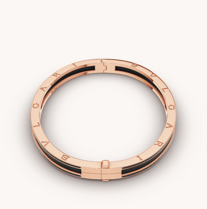 [Opulent Aurora]ZERO 1 PINK GOLD WITH MATTE BLACK CERAMIC BRACELET