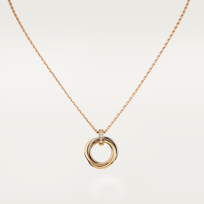 [Opulent Aurora]TRINITY NECKLACE GOLD  DIAMONDS