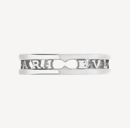 [Opulent Aurora]ZERO 1 ONE-BAND WITH OPENWORK LOGO SPIRAL RING