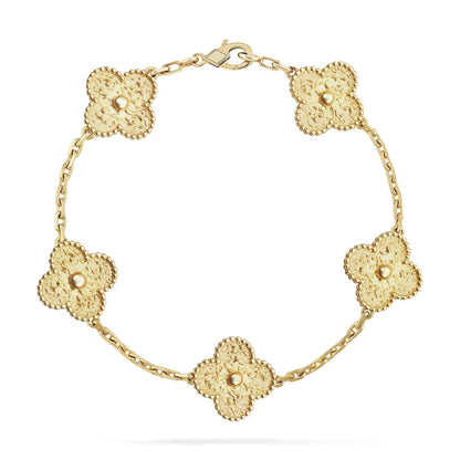 [Opulent Aurora]CLOVER 5 MOTIFS BRONZING BRACELET