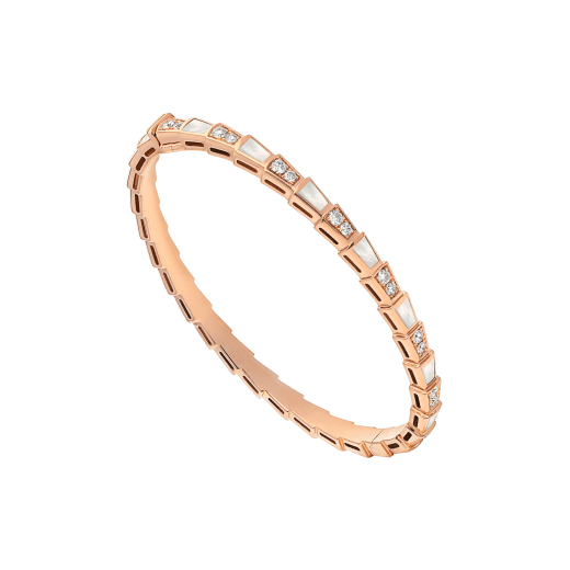 [Opulent Aurora]SERPENTI BRACELET PINK GOLD MOP DIAMOND