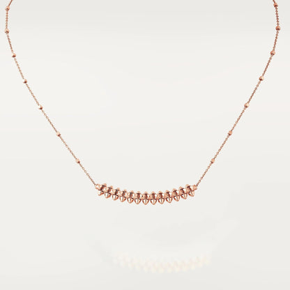 [Opulent Aurora]CLASH PINK GOLD NECKLACE