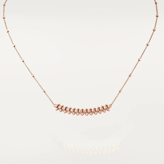 [Opulent Aurora]CLASH PINK GOLD NECKLACE