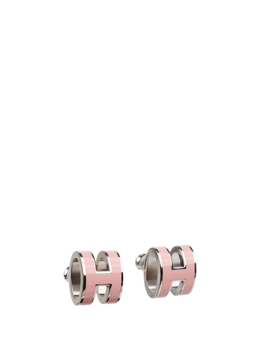 [Opulent Aurora]MINI POP H SILVER EARRINGS PINK