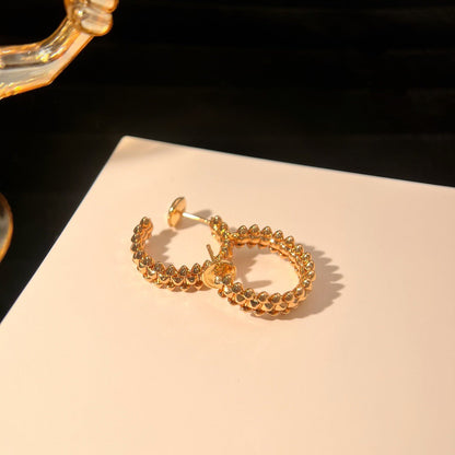 [Opulent Aurora]CLASH SMALL HOOP EARRINGS