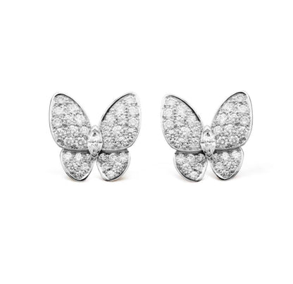 [Opulent Aurora]BUTTERFLY ALL DIAMOND EARRINGS