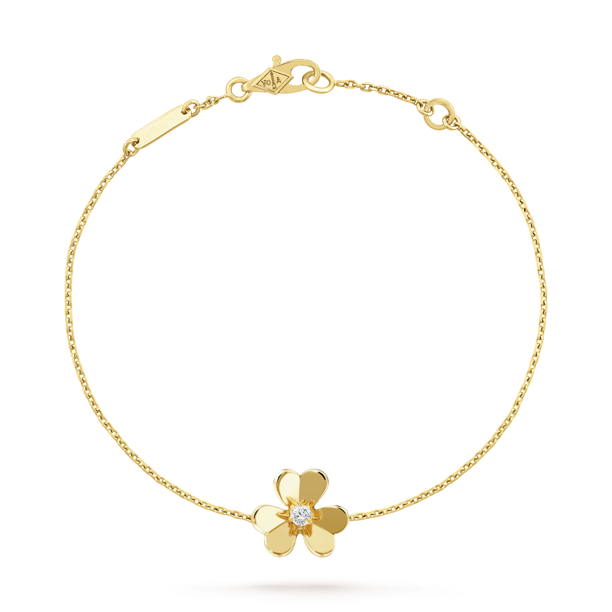 [Opulent Aurora]FRIVOLE GOLD FLOWER PINK MALACHITE BRACELET