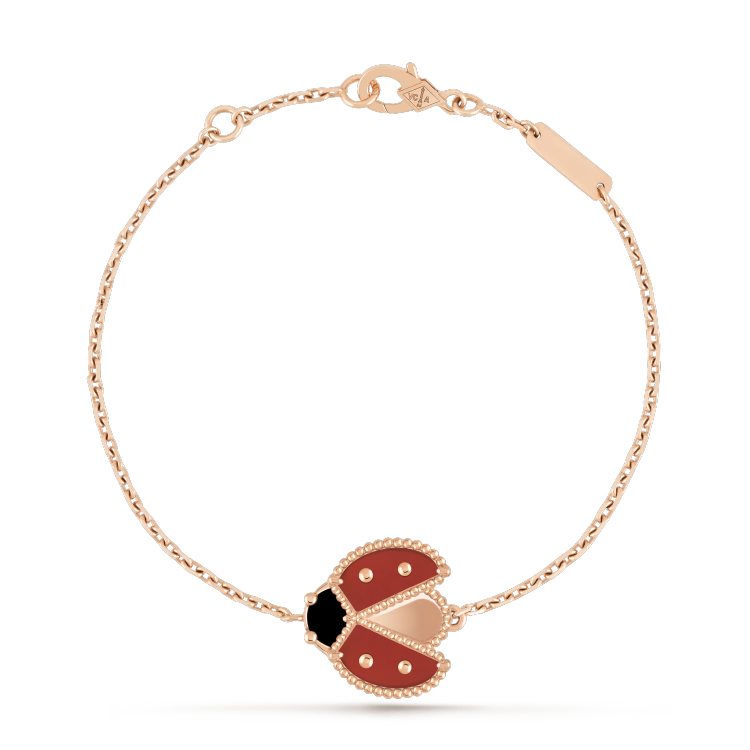 [Opulent Aurora]LUCKY SPRING 1 MOTIF PINK GOLD BRACELET