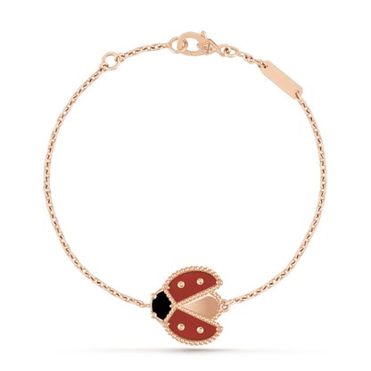 [Opulent Aurora]LUCKY SPRING 1 MOTIF PINK GOLD BRACELET