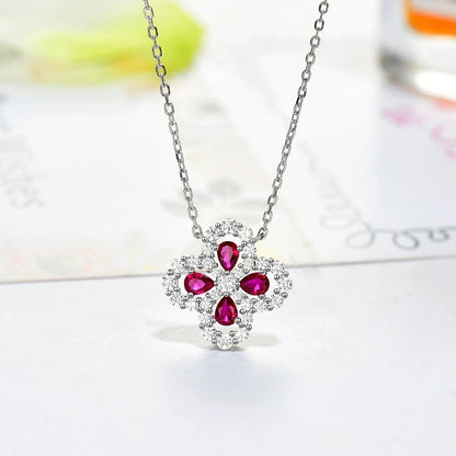 [Opulent Aurora]LOOP NECKLACE FULL MOTIF DIAMOND 16MM MULTIPLE COLORS