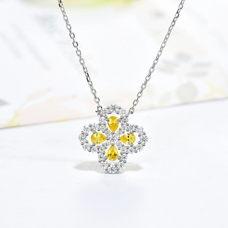 [Opulent Aurora]LOOP NECKLACE FULL MOTIF DIAMOND 16MM MULTIPLE COLORS