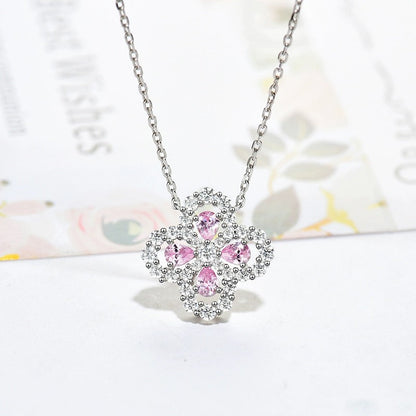 [Opulent Aurora]LOOP NECKLACE FULL MOTIF DIAMOND 16MM MULTIPLE COLORS