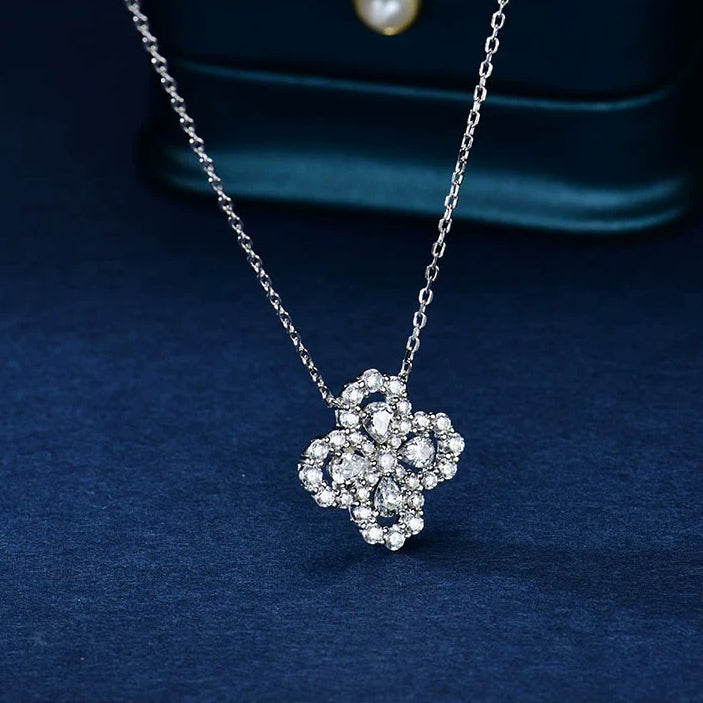 [Opulent Aurora]LOOP NECKLACE FULL MOTIF DIAMOND 16MM MULTIPLE COLORS