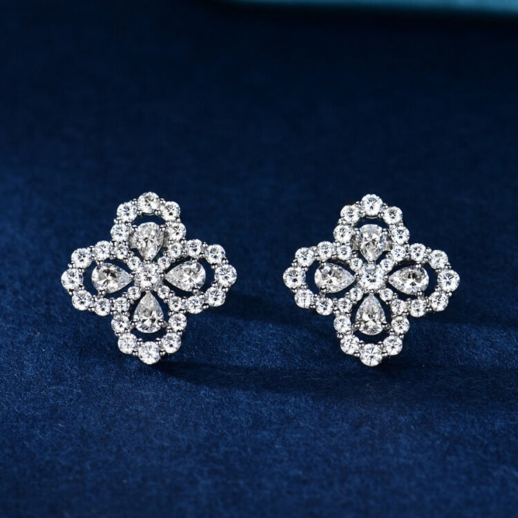 [Opulent Aurora]LOOP EARRINGS FULL MOTIF DIAMOND 16MM